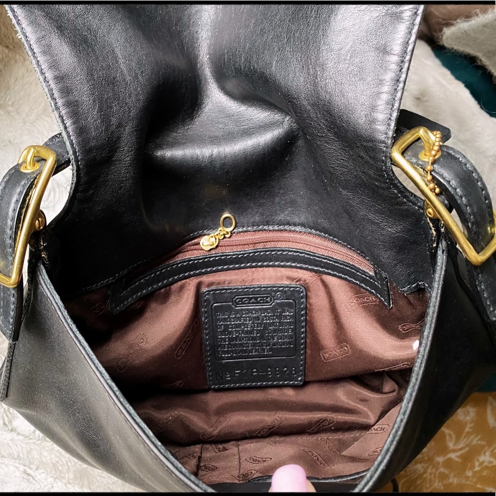 VINTAGE COACH BLACK LEGACY STUDIO FLAP BAG 9828 - Picture 14 of 17